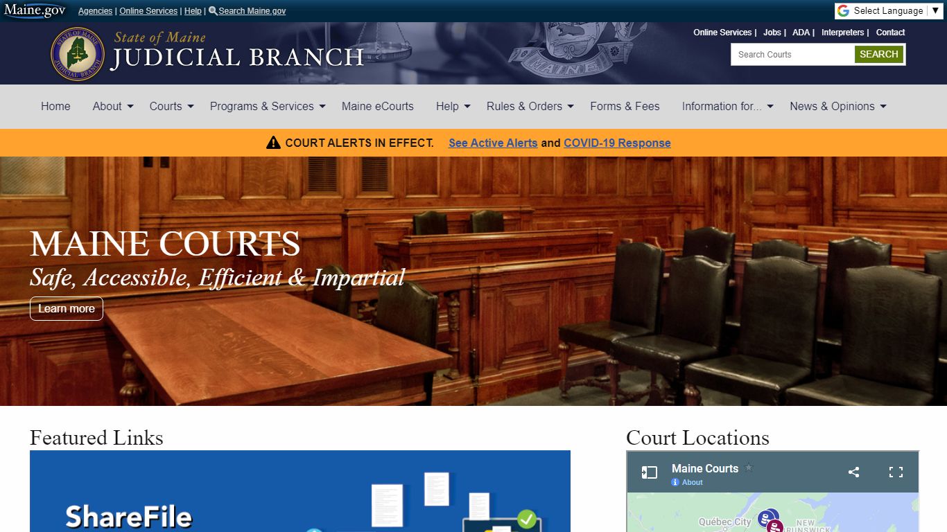 Maine Judicial Branch - Maine Courts